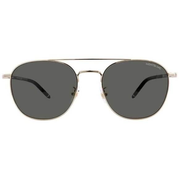 FX00931B Montblanc Grey Pilot Men's Sunglasses MB0271S 006 56 MB0271S 006 56 - Picture 1 of 6